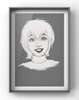 Hotel Transylvania, Mavis inspired, halloween Art/ gallery print, digital-drawn eco friendly illustration.