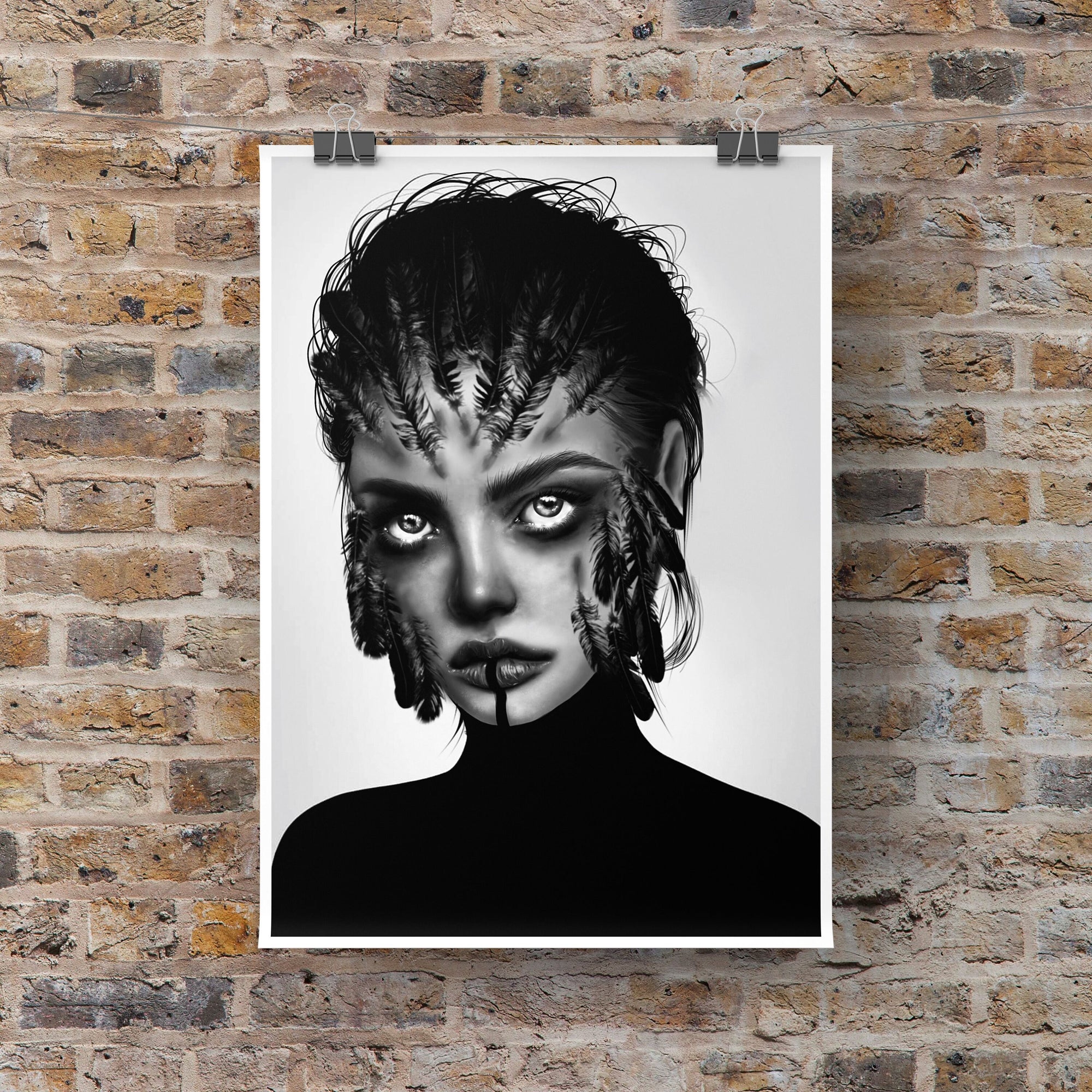 Dramatic Editorial art print, wall decor. Gallery Print.