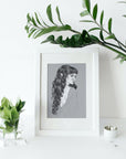 Elegant, editorial, mystical, magic, Elf, digital-drawn art/Gallery Print. Art print. Wall art. Illustration. Artwork. Portrait