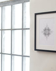 mandala print. hand drawn, digital, art print, gallery print. home decor.