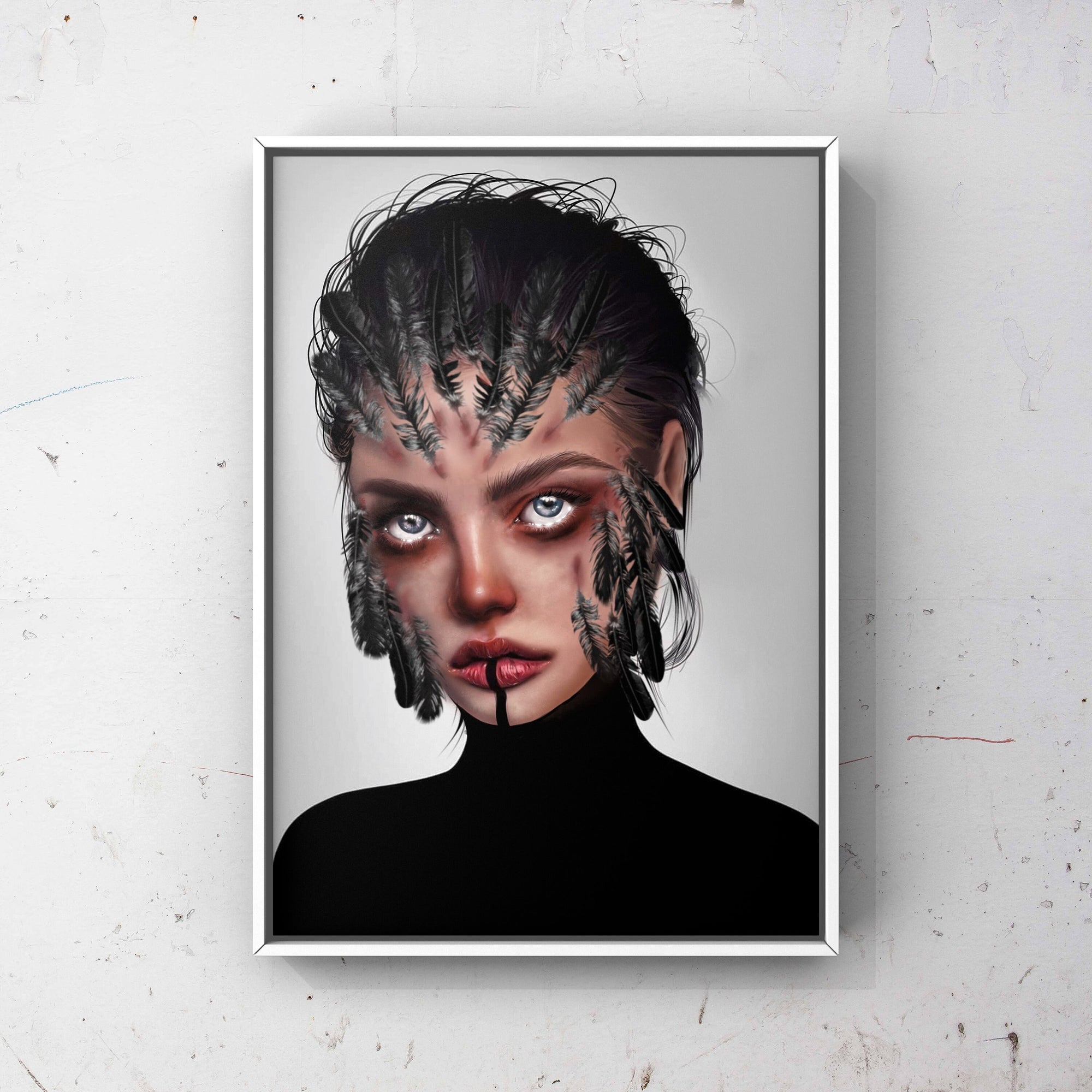 Dramatic Editorial art print, wall decor. Gallery Print.