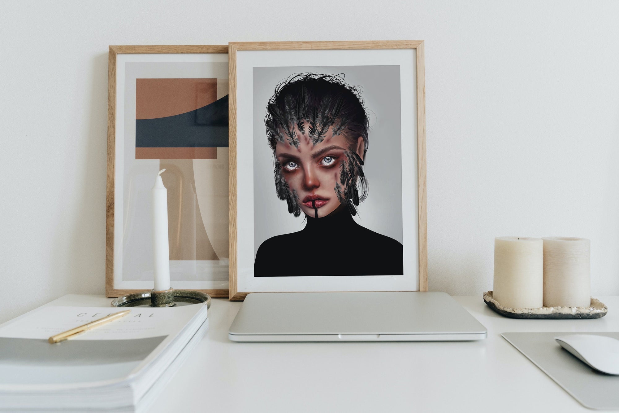 Dramatic Editorial art print, wall decor. Gallery Print.