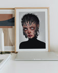 Dramatic Editorial art print, wall decor. Gallery Print.