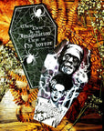 Horror| gothic| historical quotes | coffin shaped |eco-friendly | Floral | original art illustrated | Dark academia bookmarks | Witchcore