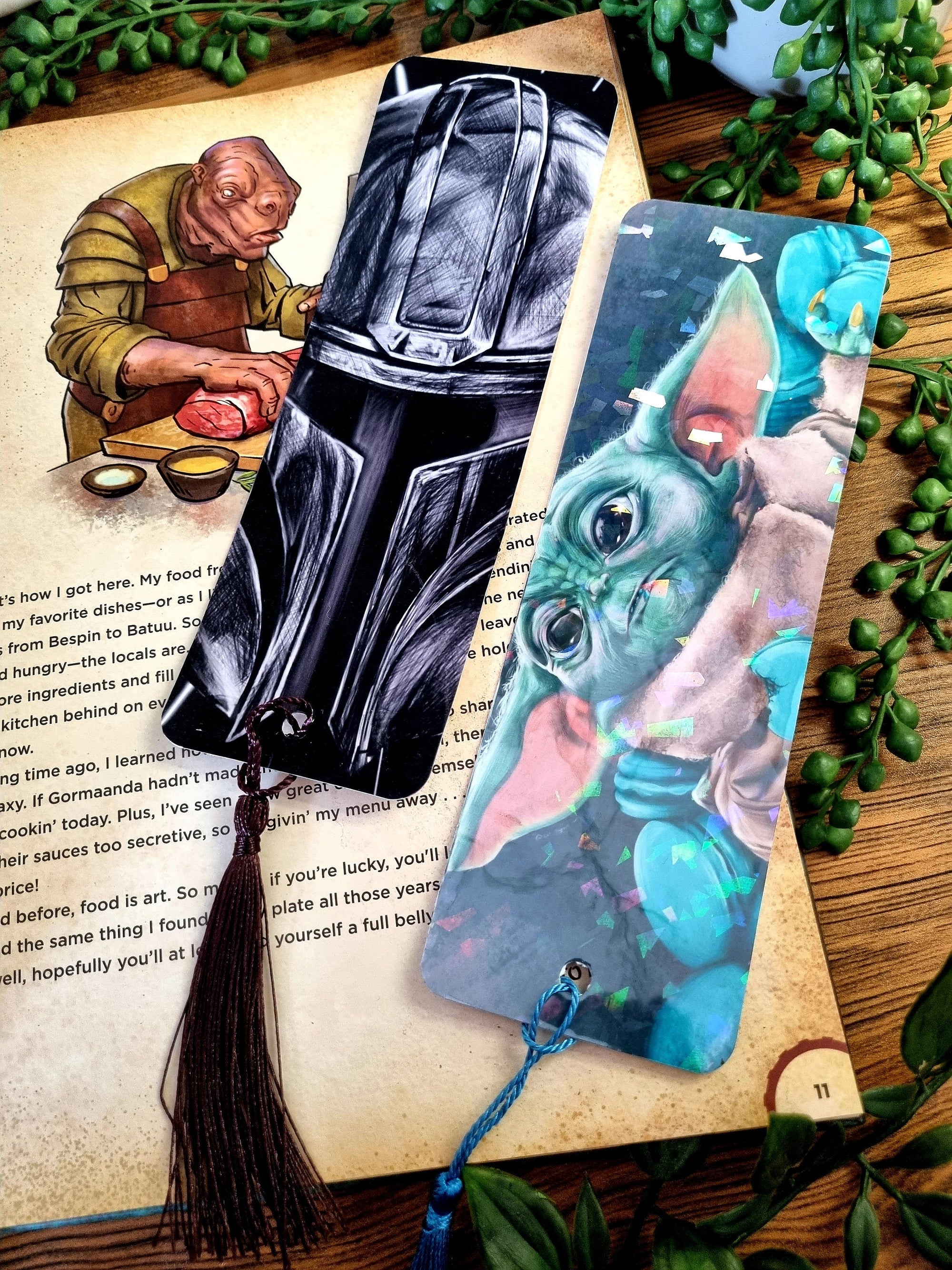 Beautiful original art illustrated Bookmark | Dark academia | Recycled | illustration | art | Gothic | Witchcore | Fantasy | eco friendly