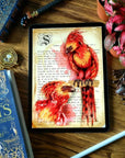 Harry Potter | Phoenix | magical creature | Dramatic | art print | illustration | Wall art | art | original | dark art | geeky | home decor