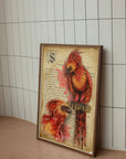 Harry Potter | Phoenix | magical creature | Dramatic | art print | illustration | Wall art | art | original | dark art | geeky | home decor