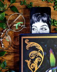 Beautiful original art illustrated Bookmark | Dark academia | Recycled | illustration | art | Gothic | Witchcore | Fantasy | eco friendly