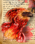 Harry Potter | Phoenix | magical creature | Dramatic | art print | illustration | Wall art | art | original | dark art | geeky | home decor