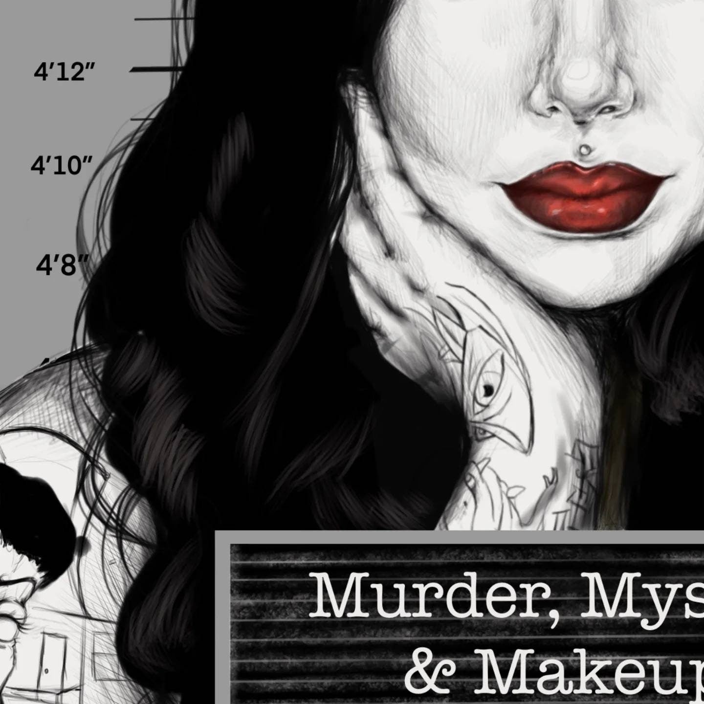 Bailey Sarian, murder mystery and make-up, Inspired ART/ gallery Print. wall art.