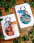 Mystery art bundle box, secret lucky dip bag. Eco-friendly original artwork . Keychain. Bookmarks. Postcards. Artprints signed by artist.