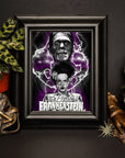 Bride of Frankenstein, horror, Halloween, spooky, gothic, eco friendly art illustration gallery print