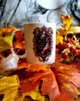 Alternative, gothic, pride, empowerment snow White, mirror mirror on the wall unique one of a kind hand pressed illustration art ceramic mug
