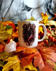Alternative, gothic, pride, empowerment snow White, mirror mirror on the wall unique one of a kind hand pressed illustration art ceramic mug