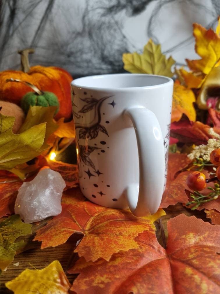 W.I.T.C.H women in total control of herself, femal empowerment, female boss, serpent, snake, alt forbidden fruits, handprint unique art mug