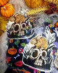 Halloween, spooky, rabbit fun, cool, one of a kind, unusual, illustration refrigerator magnets With gloss, holographic or shiney options