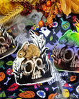 Halloween, spooky, rabbit fun, cool, one of a kind, unusual, illustration refrigerator magnets With gloss, holographic or shiney options