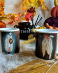 Bedsheet ghosts, ghosts, Halloween, spooky ghosts illustration art funny mugs, cup horror, punny ghost. I'm here for the boos. Ghosted.