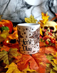 Ouiji plancheet, ouijia, ghothic, illustration ,ghost, art one of a kind, fun, spooky halloween, tea cup, mug, hand pressed