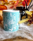 Spooky boo club, Halloween, Sad ghost, Sad ghost club, ghost, spooky, creepy cute, illustration design, ceramic mug, cup more colours.
