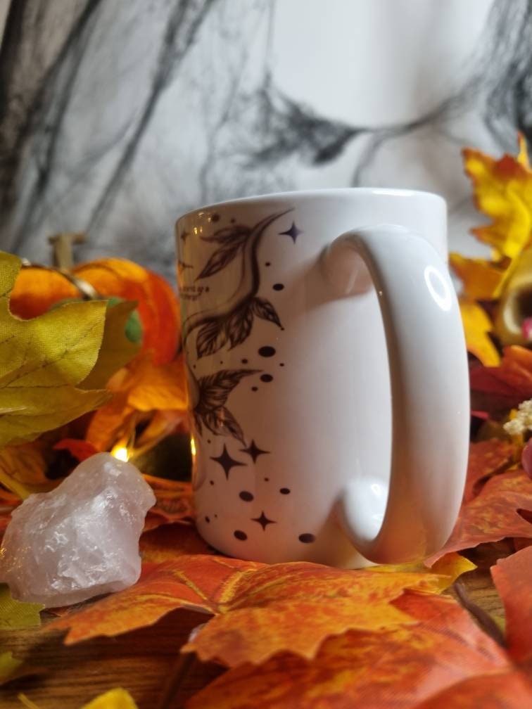 W.I.T.C.H women in total control of herself, femal empowerment, female boss, serpent, snake, alt forbidden fruits, handprint unique art mug