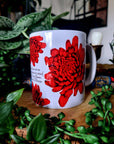 One of a kind design functional art sublimation illustration mug bright bold colours perfect gift home decor cottagecore inspirational quote