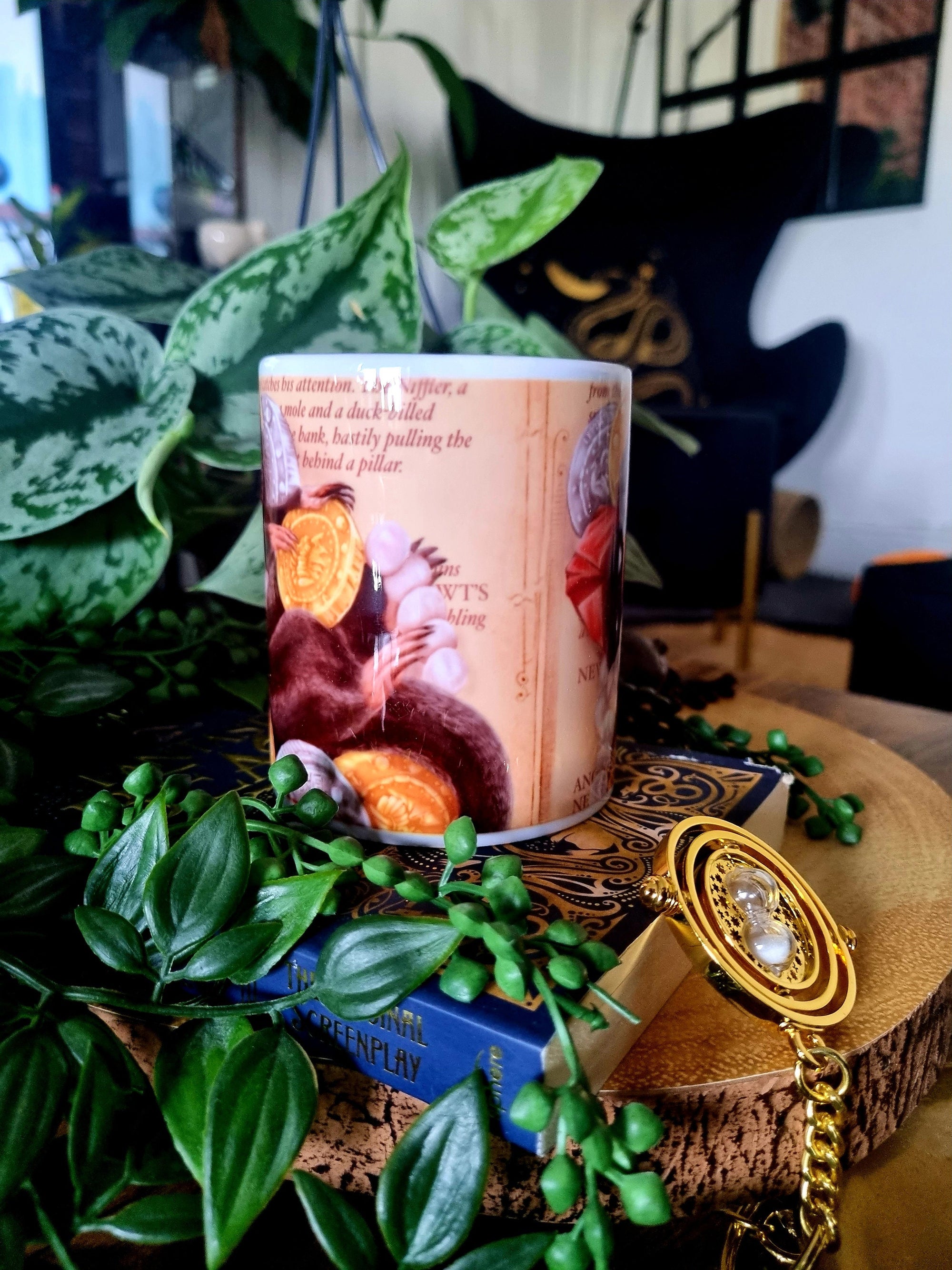 Niffler Fantastic beasts unique design functional art sublimation illustration mug with bright and bold colours perfect gift and home decor