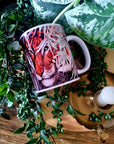 Beautiful bright bold Bengal tiger art illustration functional art mug with bright bold colours and detail perfect gift & home decor art mug