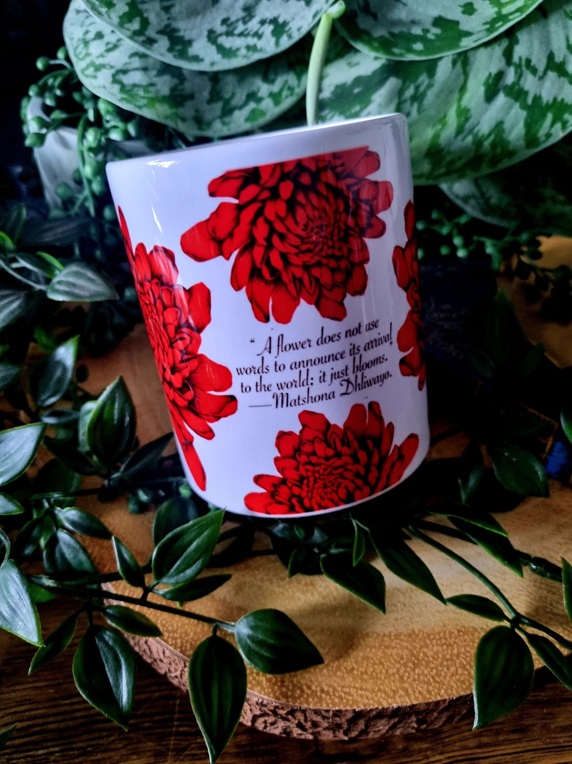 One of a kind design functional art sublimation illustration mug bright bold colours perfect gift home decor cottagecore inspirational quote