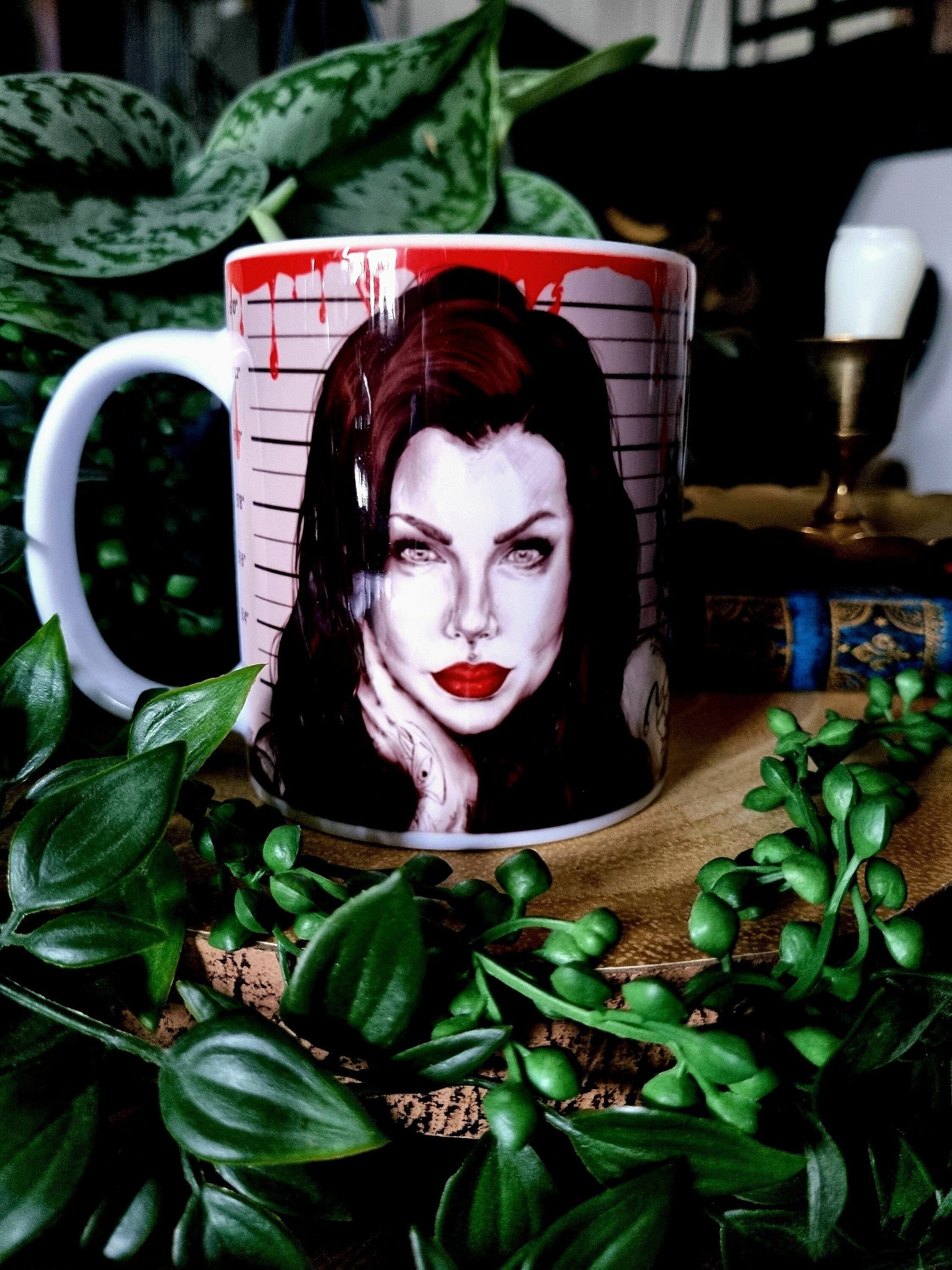 One of a kind design bailey Sarian murder mystery and chill true crime functional art sublimation illustration mug perfect gift home decor