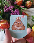 Adorable simplistic chibi kawaii art rabbit bun loaf artwork magnetic bookmark perfect for book lover gift planner clip journal accessories