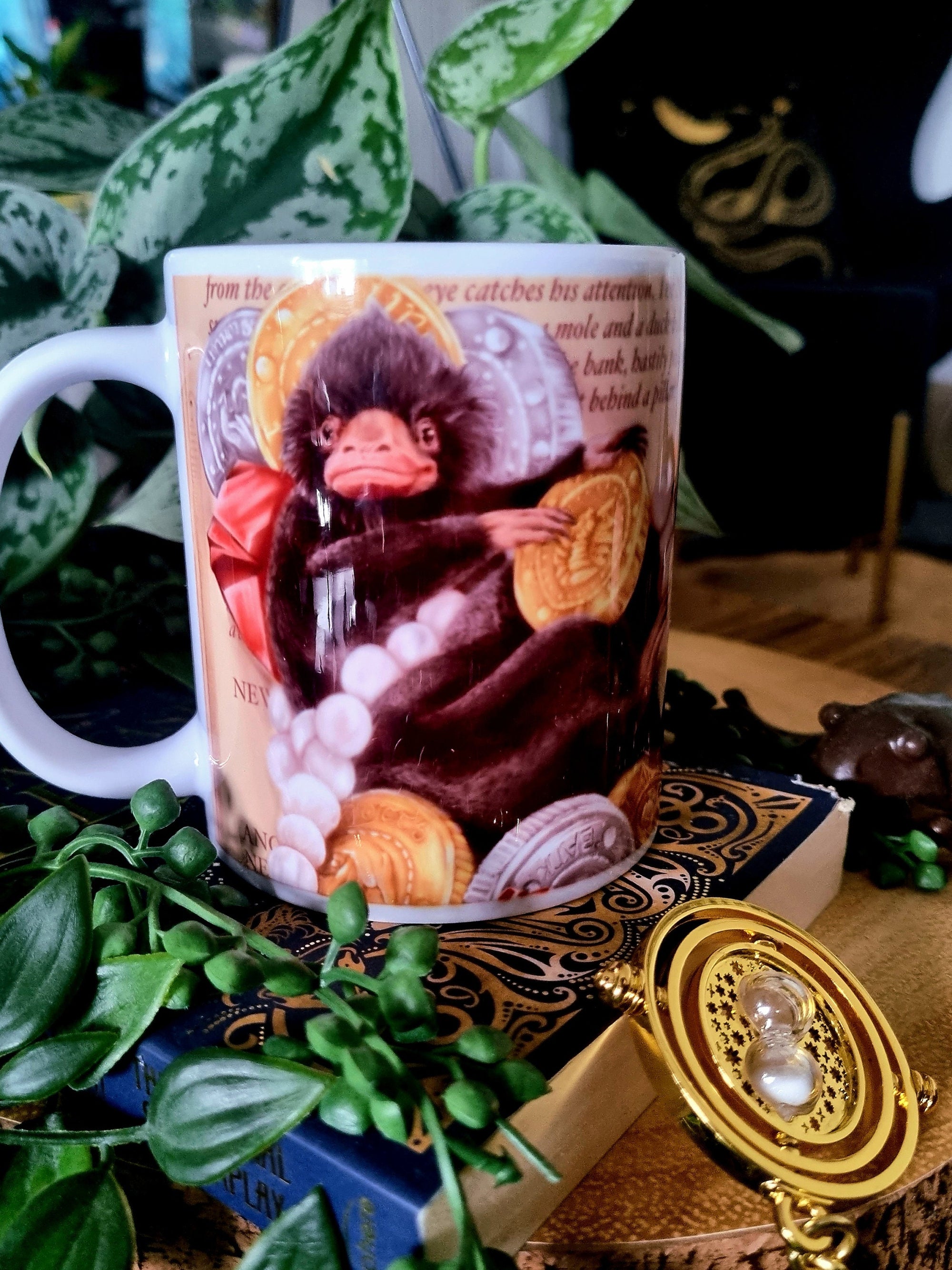 Niffler Fantastic beasts unique design functional art sublimation illustration mug with bright and bold colours perfect gift and home decor