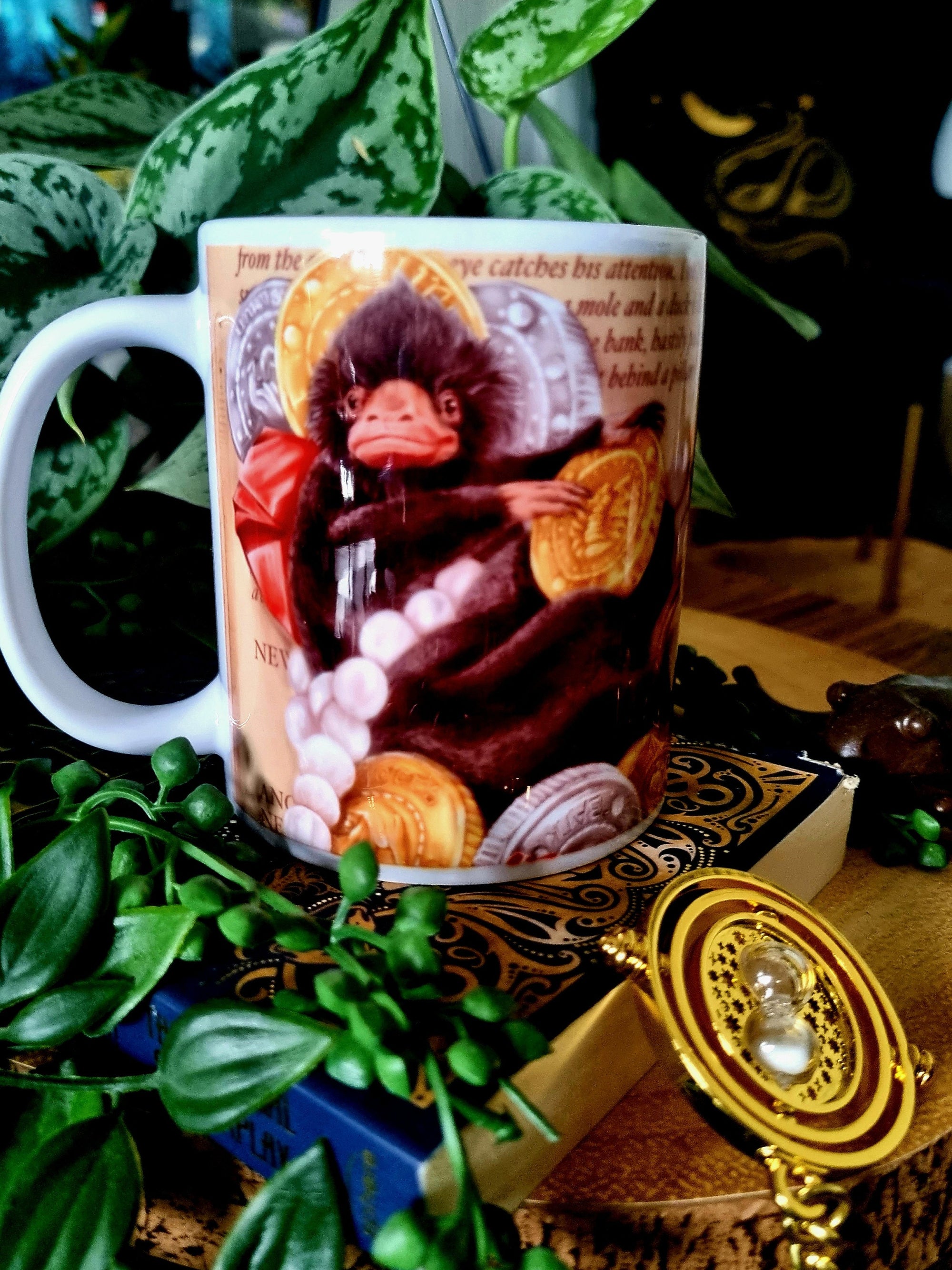 Niffler Fantastic beasts unique design functional art sublimation illustration mug with bright and bold colours perfect gift and home decor