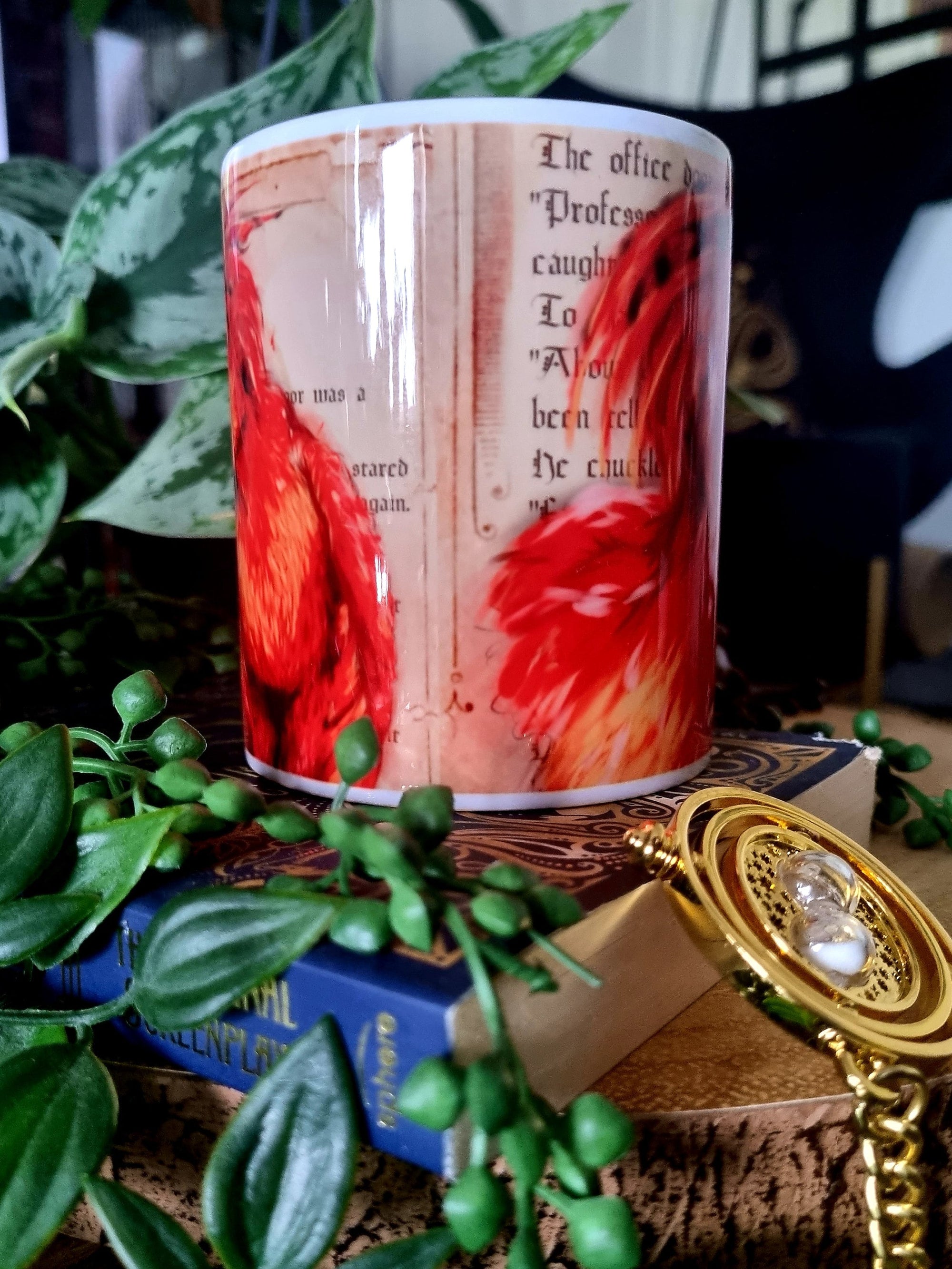 Harry Potter Phoenix magical creature functional art sublimation illustration mug with bright and bold colours perfect gift and home decor