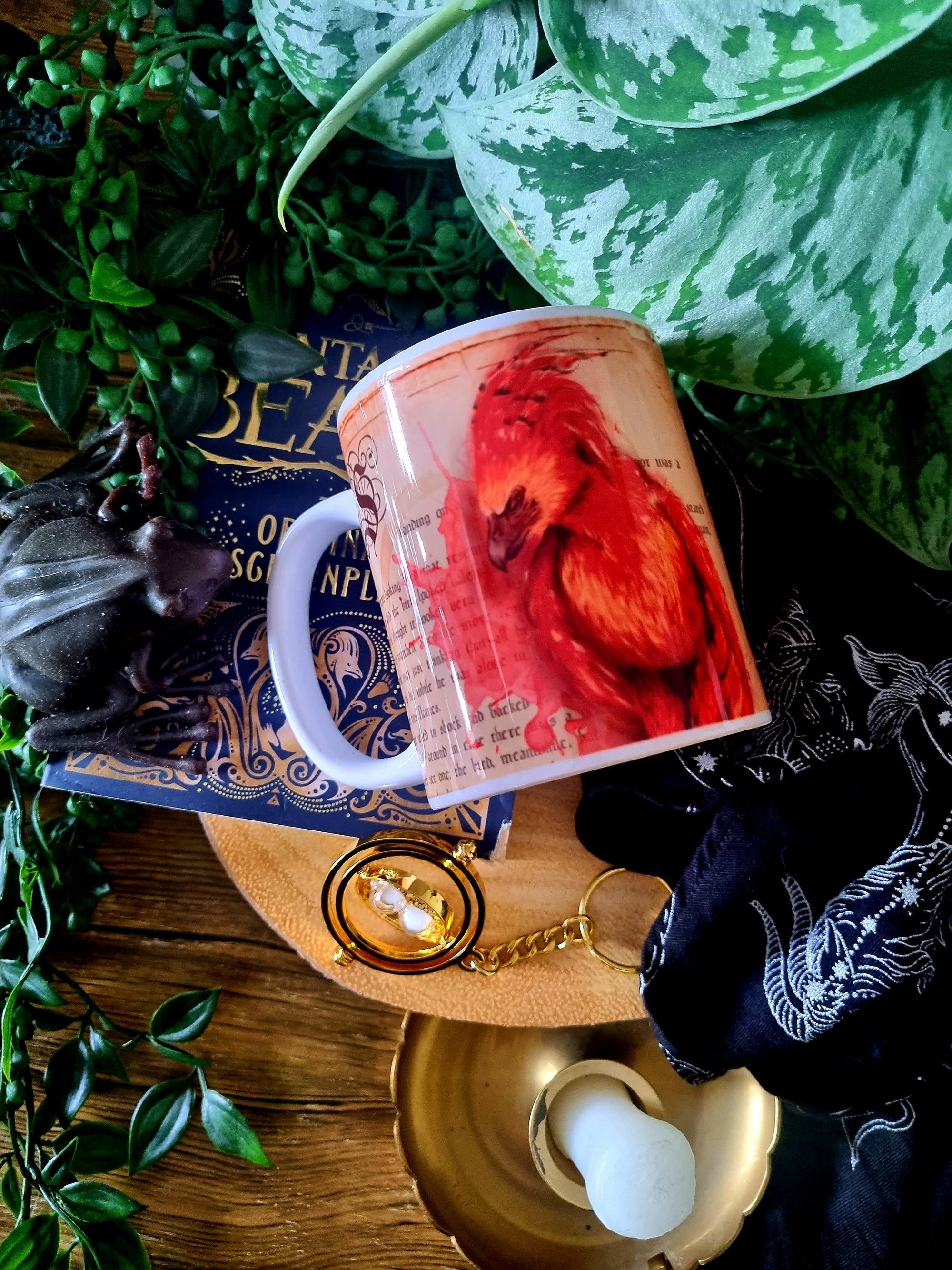 Harry Potter Phoenix magical creature functional art sublimation illustration mug with bright and bold colours perfect gift and home decor