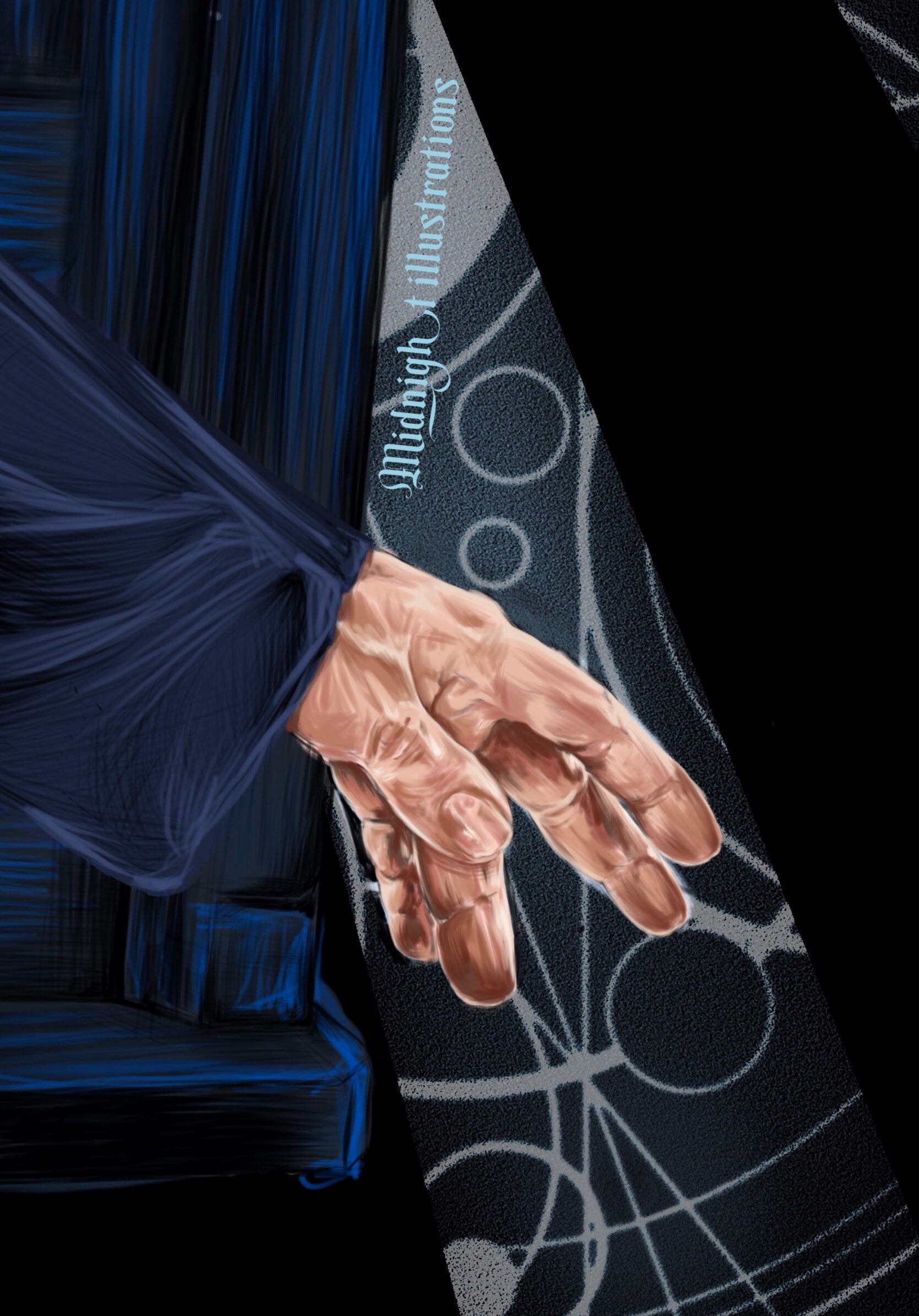 Doctor who 60th anniversary inspired hand drawn wall art art print illustration poster 14th doctor tardis David tennant galaffray artwork