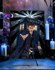 Doctor who 60th anniversary inspired hand drawn wall art art print illustration poster 14th doctor tardis David tennant galaffray artwork