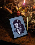 Devil demon tattoo Halloween sexy she devil bdsm female art illustration art print wall art alternative gothic home decor