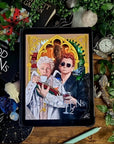 Good omens inspired Crowley and Aziraphale good omens 2 unique art illustration poster fan art wall art decor movie poster design