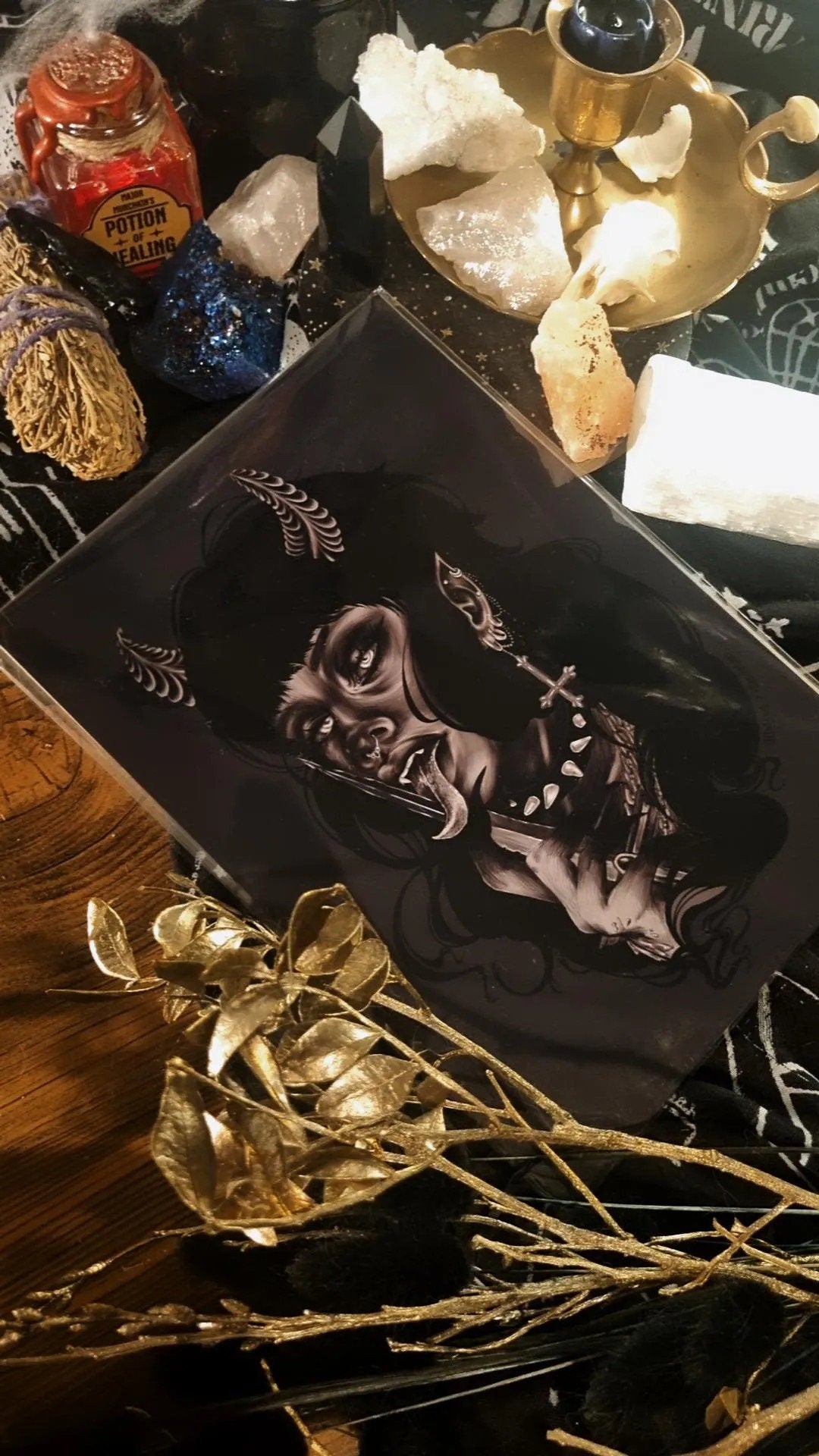 Devil demon tattoo Halloween sexy she devil bdsm female art illustration art print wall art alternative gothic home decor