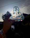 rabbit suncatcher the buns kawaii bunny butt and face window rainbow decal