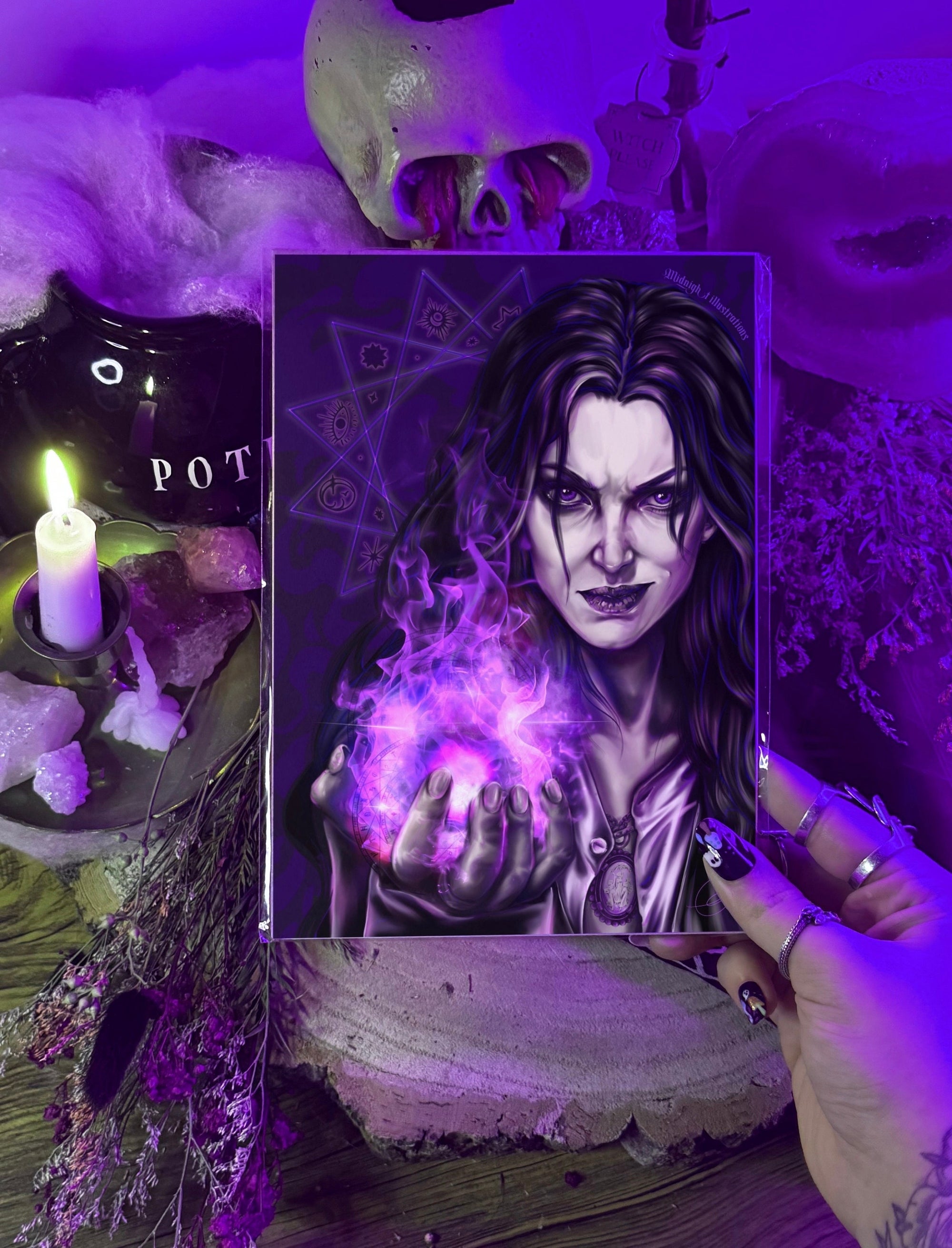 Agatha all all along | Agatha harness | marvel | art print | illustration | comic book | art | original | dark art | geeky | home decor