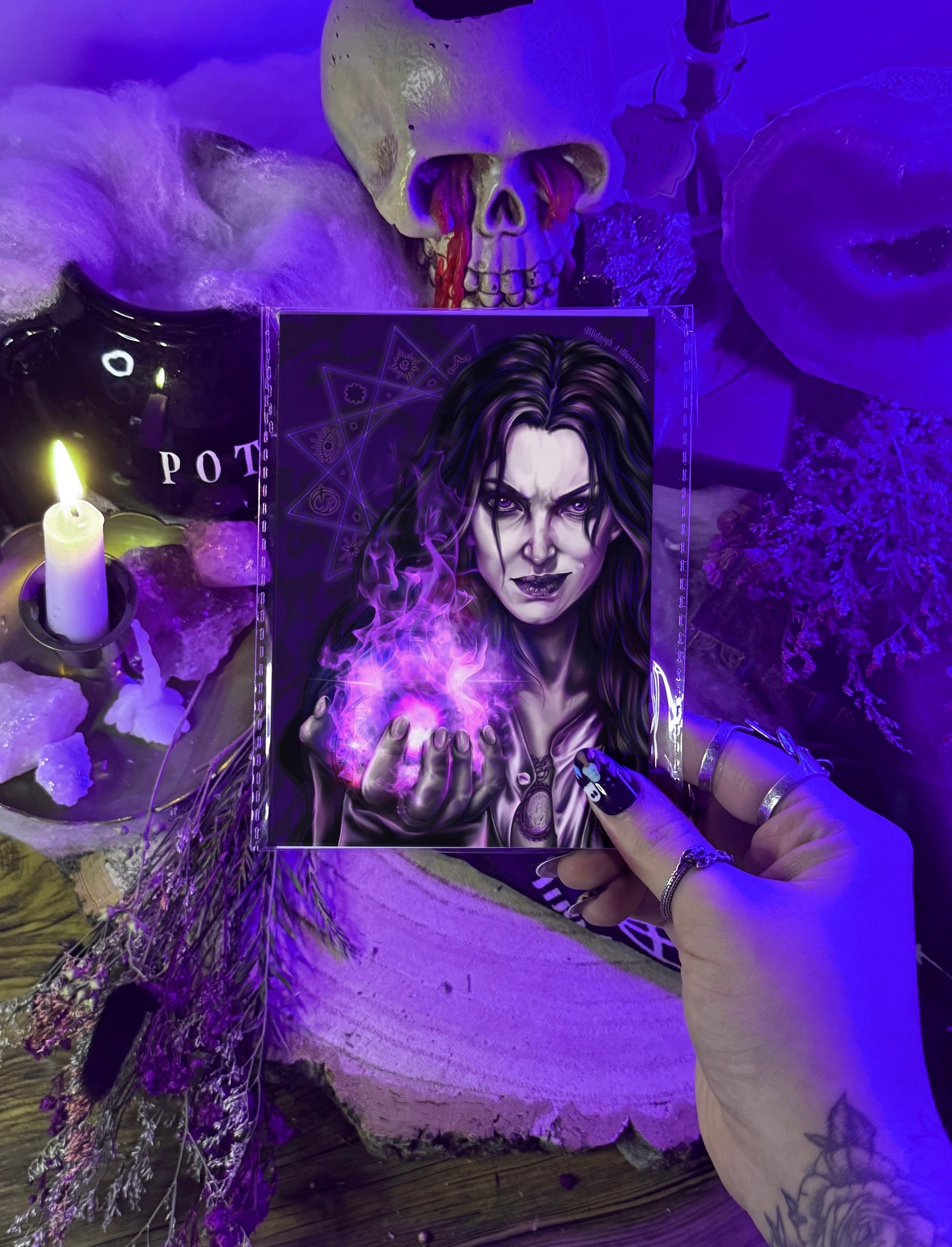 Agatha all all along | Agatha harness | marvel | art print | illustration | comic book | art | original | dark art | geeky | home decor