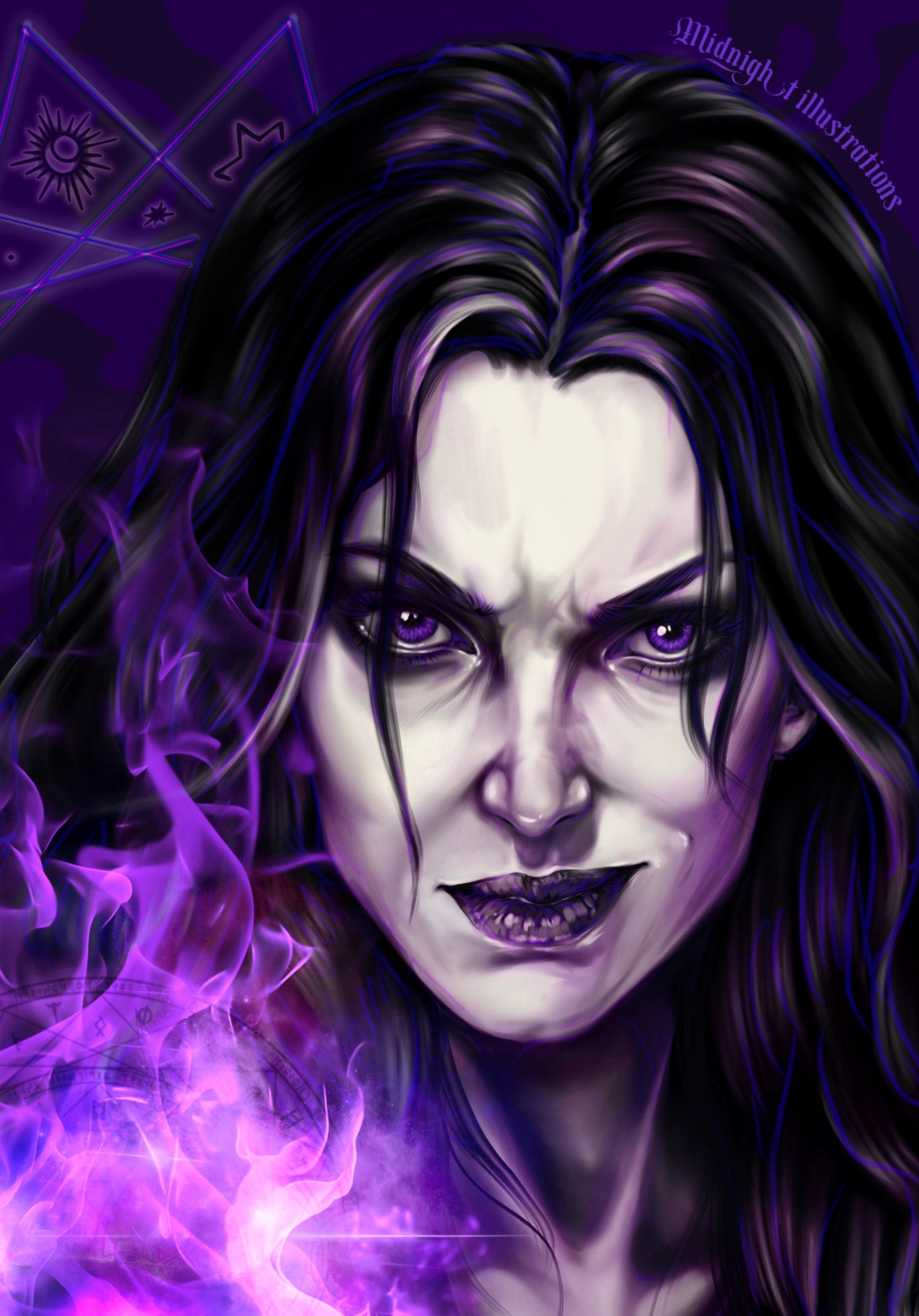 Agatha all all along | Agatha harness | marvel | art print | illustration | comic book | art | original | dark art | geeky | home decor