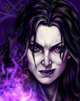 Dark fantasy witch The Salem Matriarch: Gothic Witch Fine Art Print art print | illustration | graphic art | original hand drawn | poster