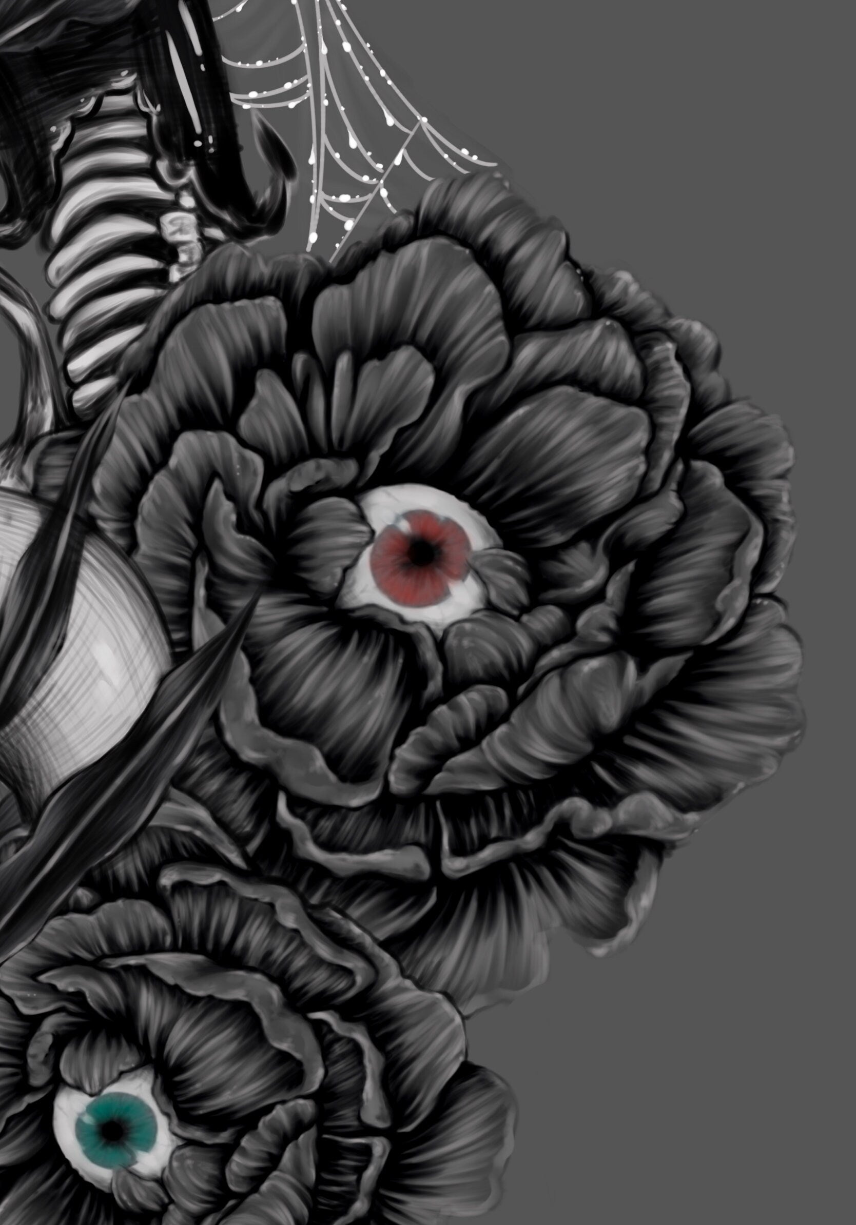 Beetle juice | sand worm | beetlejuice | art print | illustration | gothic wall art | art | original | dark art | Halloween | home decor