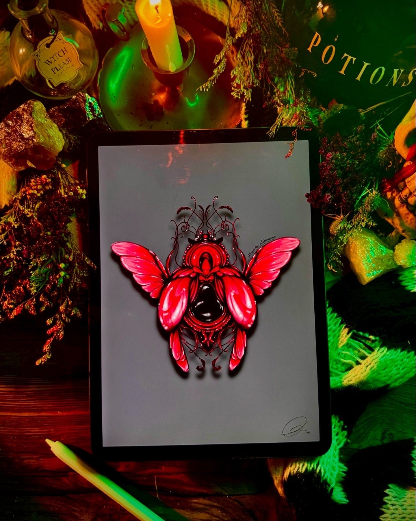 Beetle juice | bug | beetlejuice | art print | insect illustration | gothic wall art | art | original | dark art | Halloween | beetle art