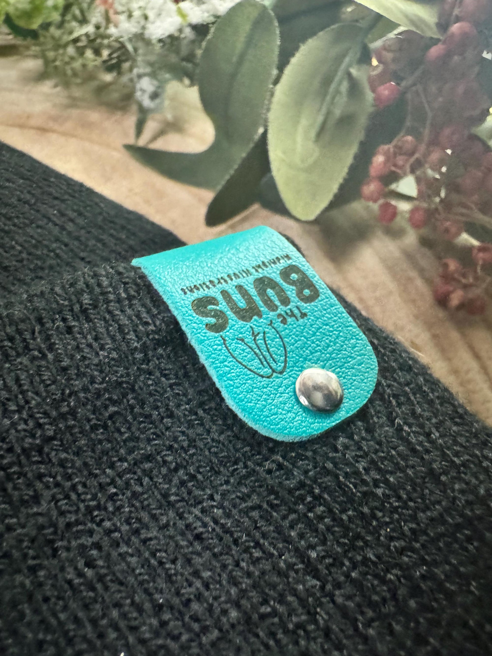 aborable kawaii THE BUNS (c) art rabbit bunny butt cute unique embroidered thermal hat black beanie featuring little hearts and a carrot.