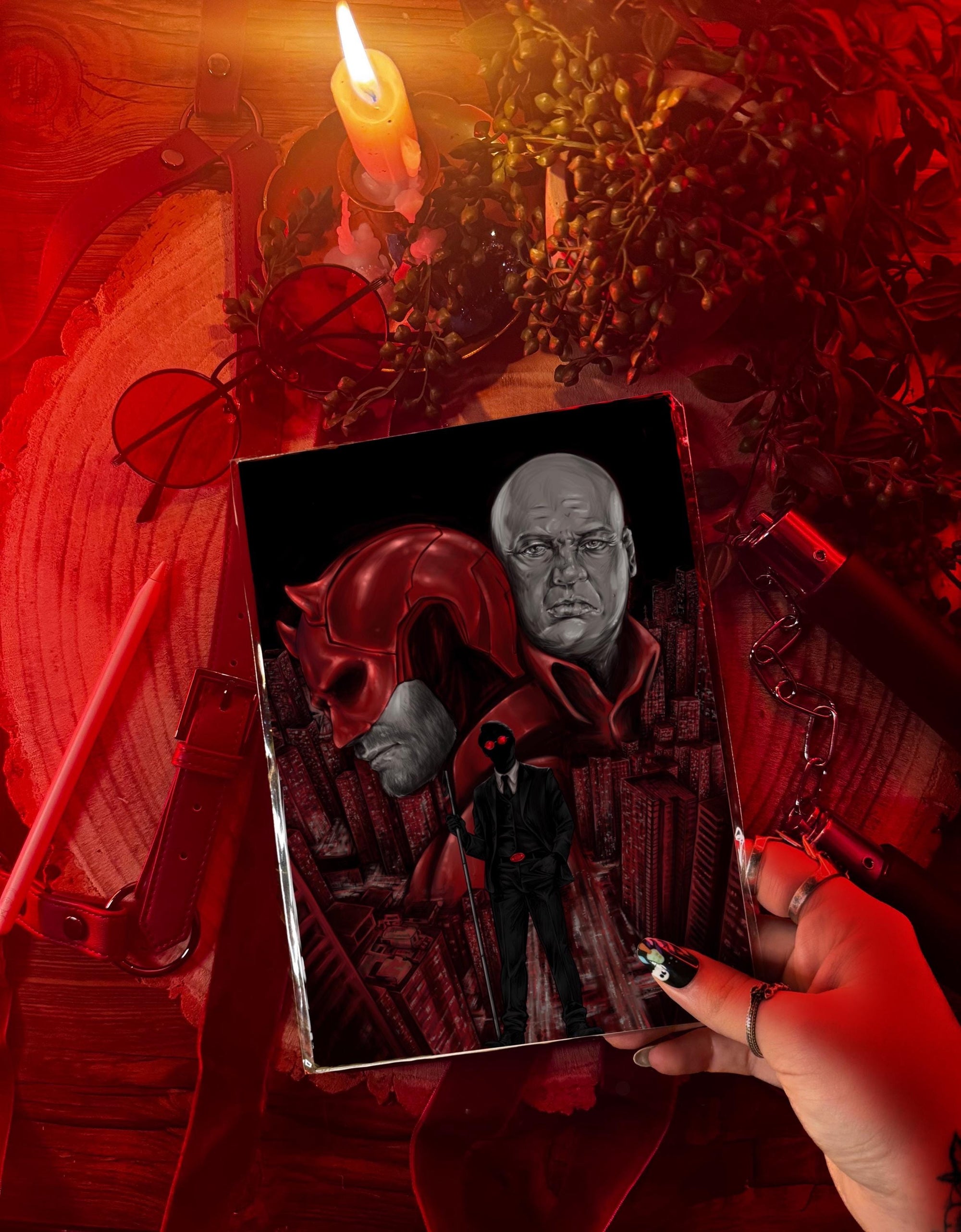 Daredevil | movie poster | fan art | marvel | art print | illustration | comic book | art | original | dark art | geeky | home decor