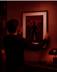 The Crimson Advocate: Urban Noir Silhouette Art print | illustration | graphic art | original | dark art | character concept
